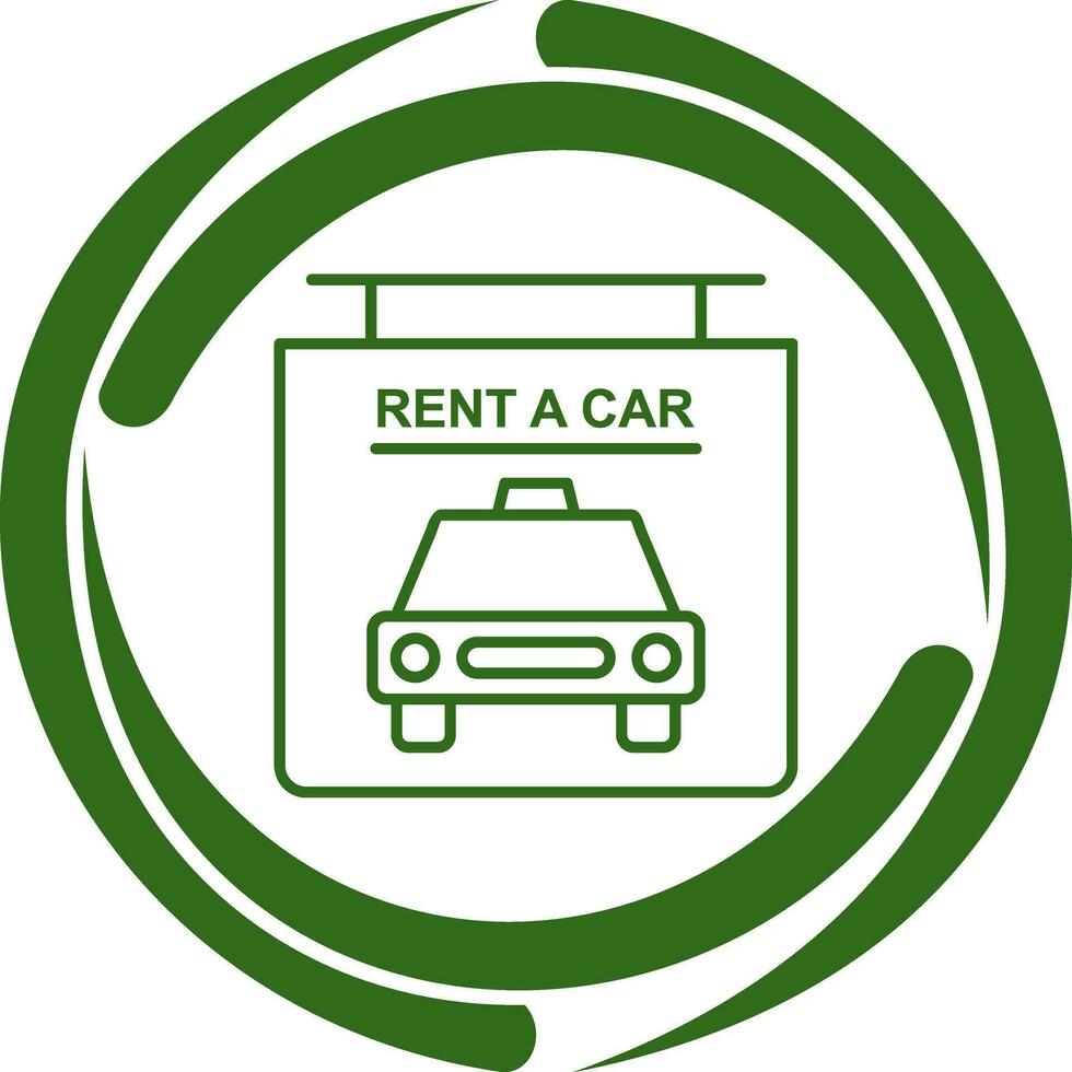 Rent a Car Vector Icon
