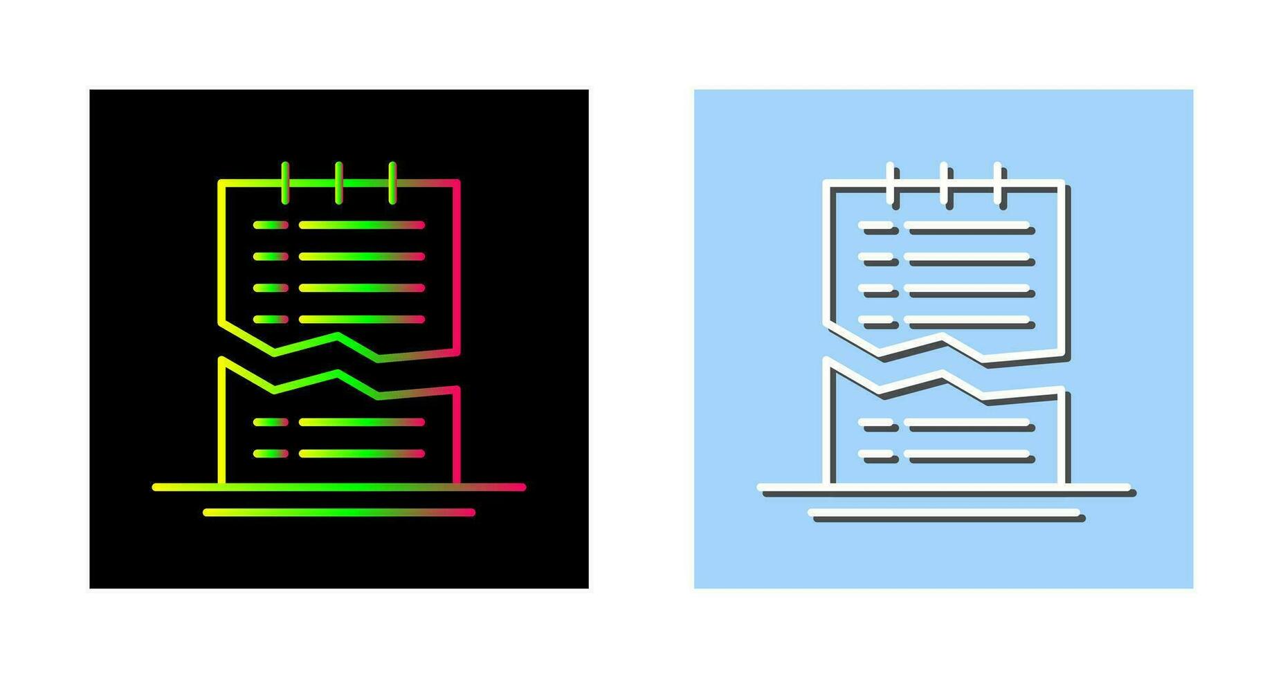 Corrupted List Vector Icon