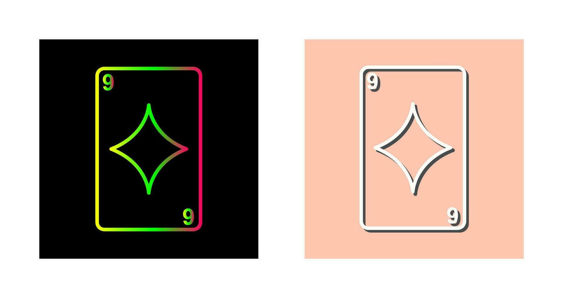 Diamonds Card Vector Icon