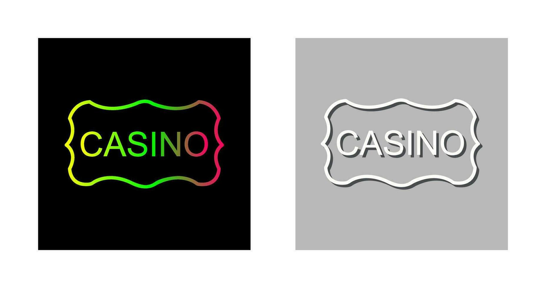 Casino Sign Vector Icon