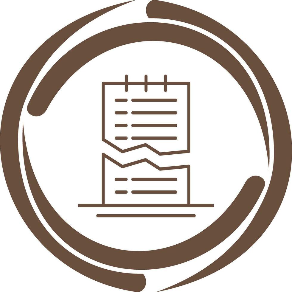 Corrupted List Vector Icon
