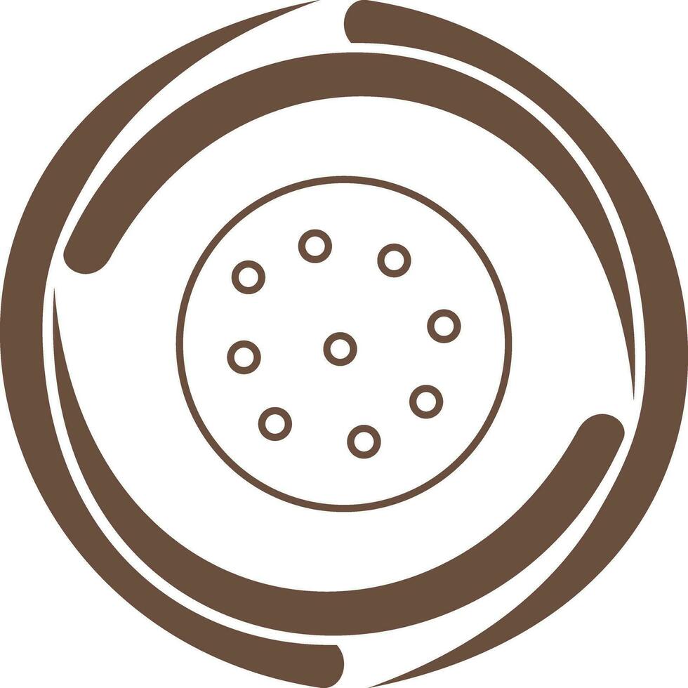 icono de vector de galleta