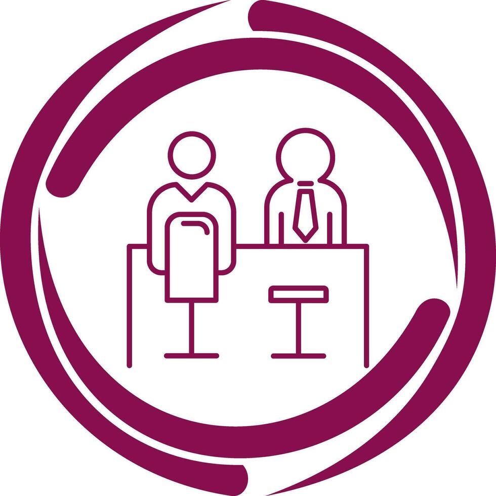 Employee Interview Vector Icon