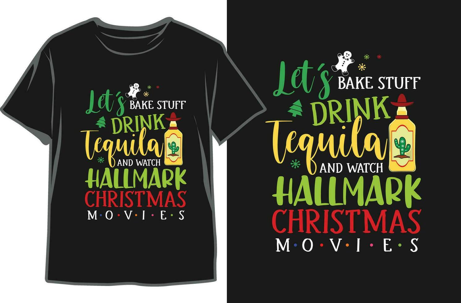 Navidad camiseta diseño. Navidad bebidas camiseta vector
