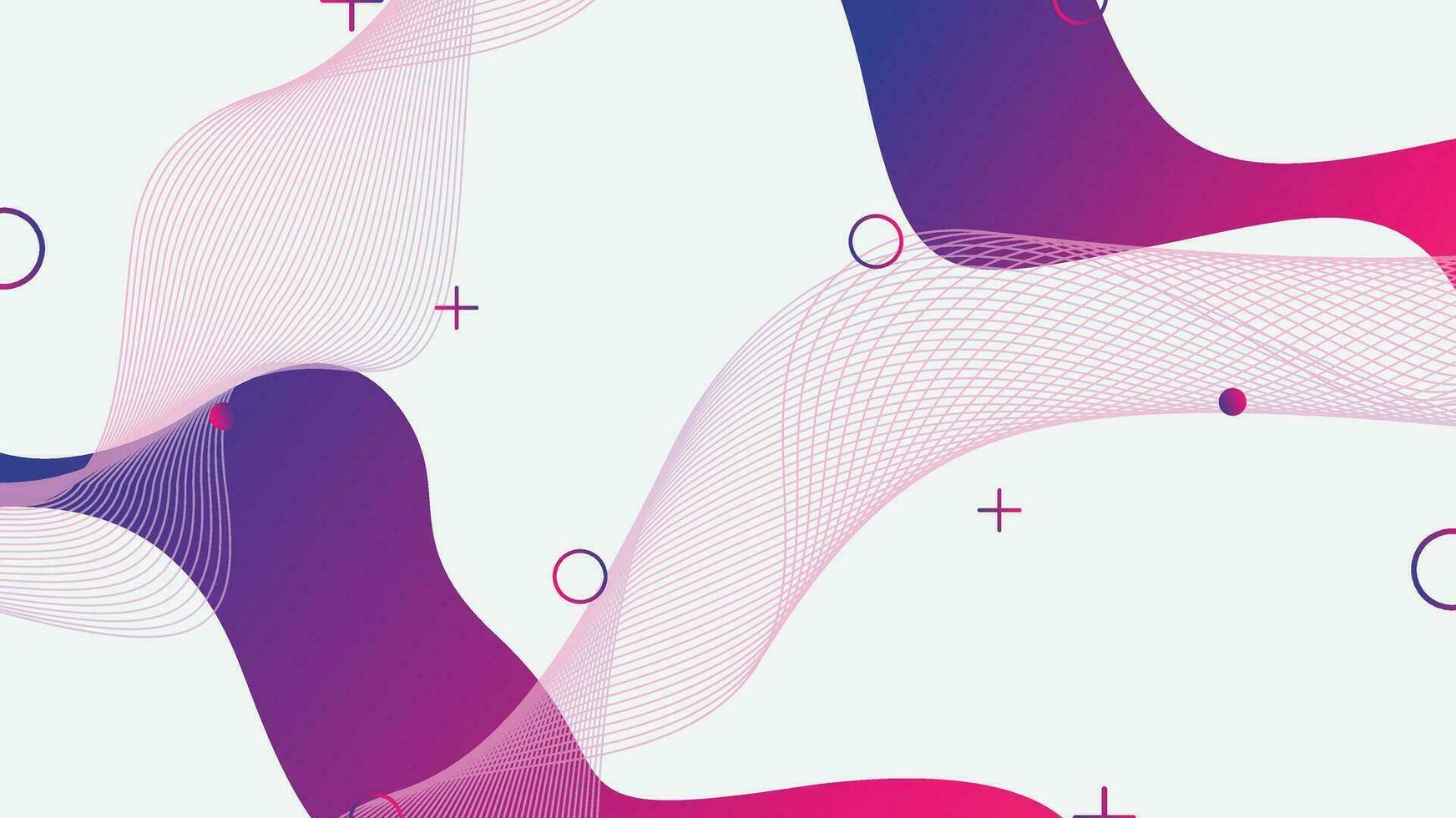 White red and purple gradient dynamic fluid shapes abstract background vector