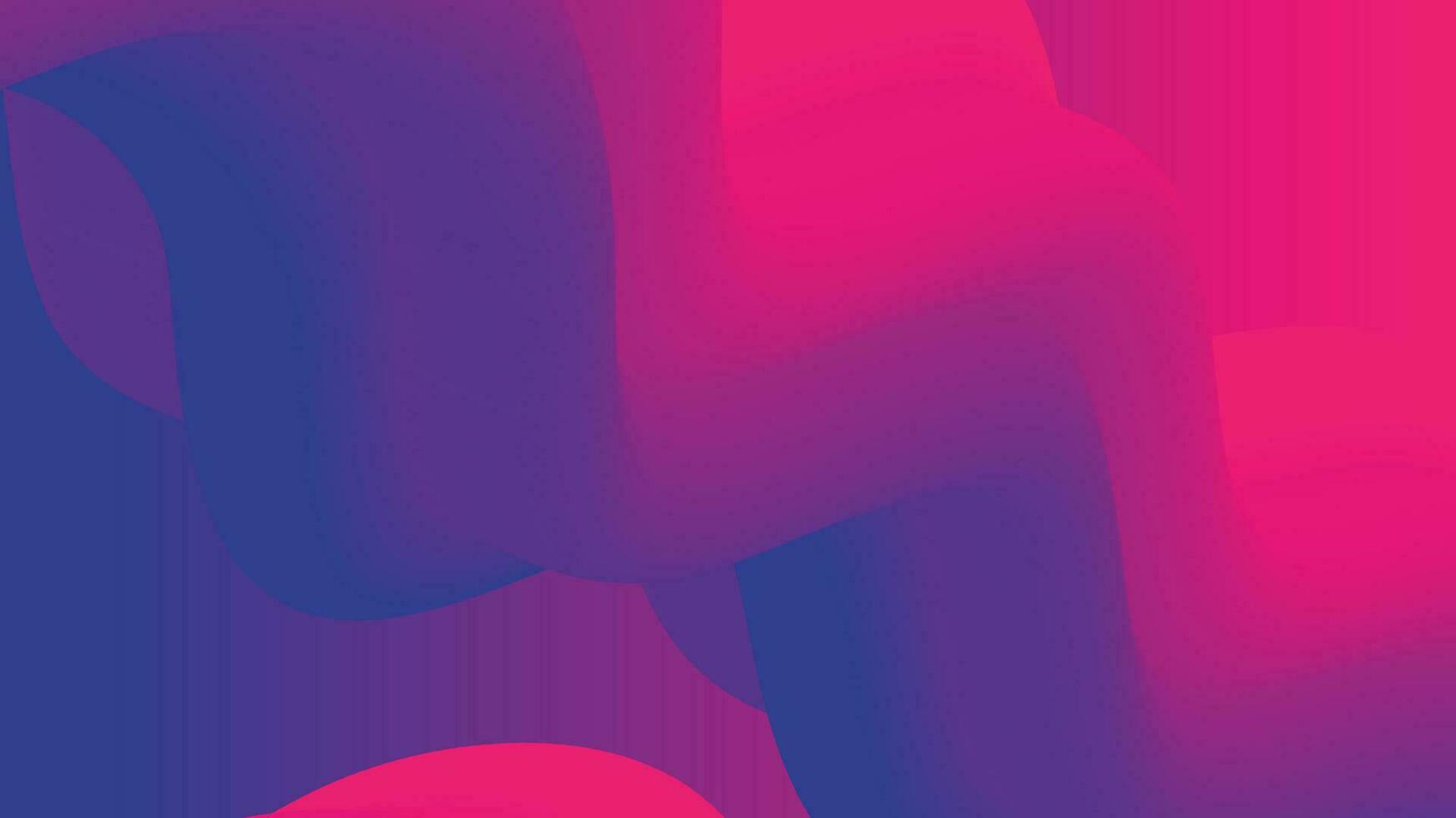 Red and purple fluid wave abstract background vector