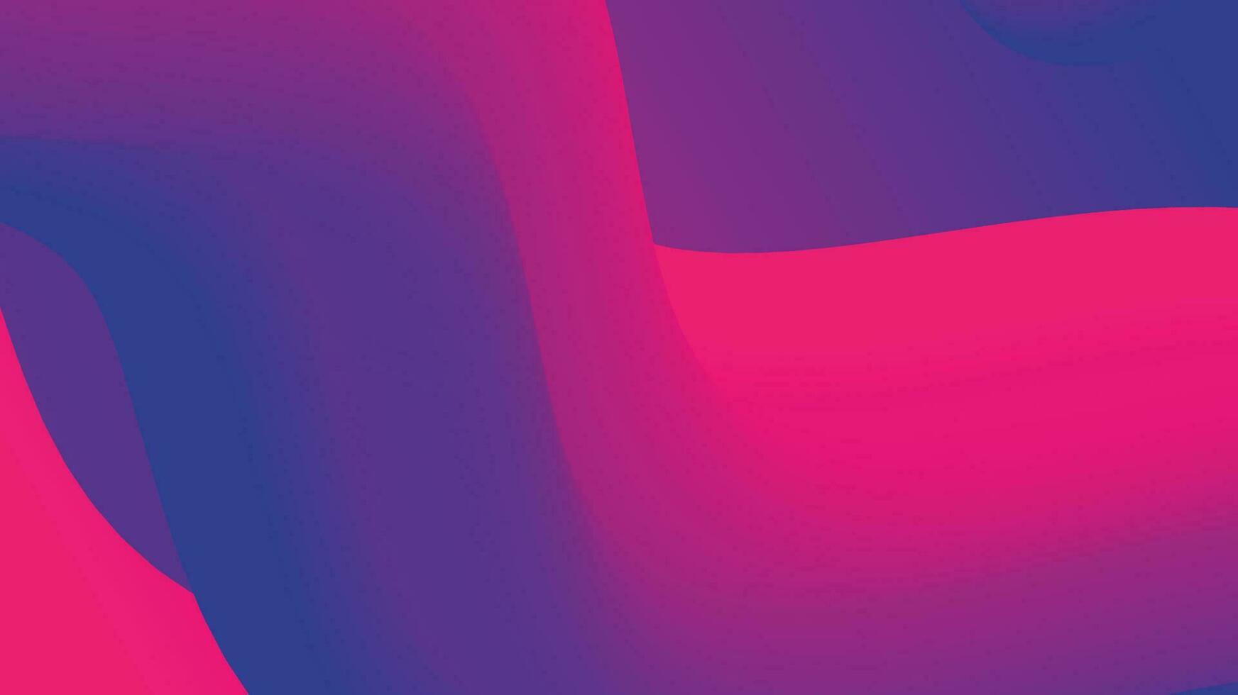 Red and purple fluid wave abstract background vector