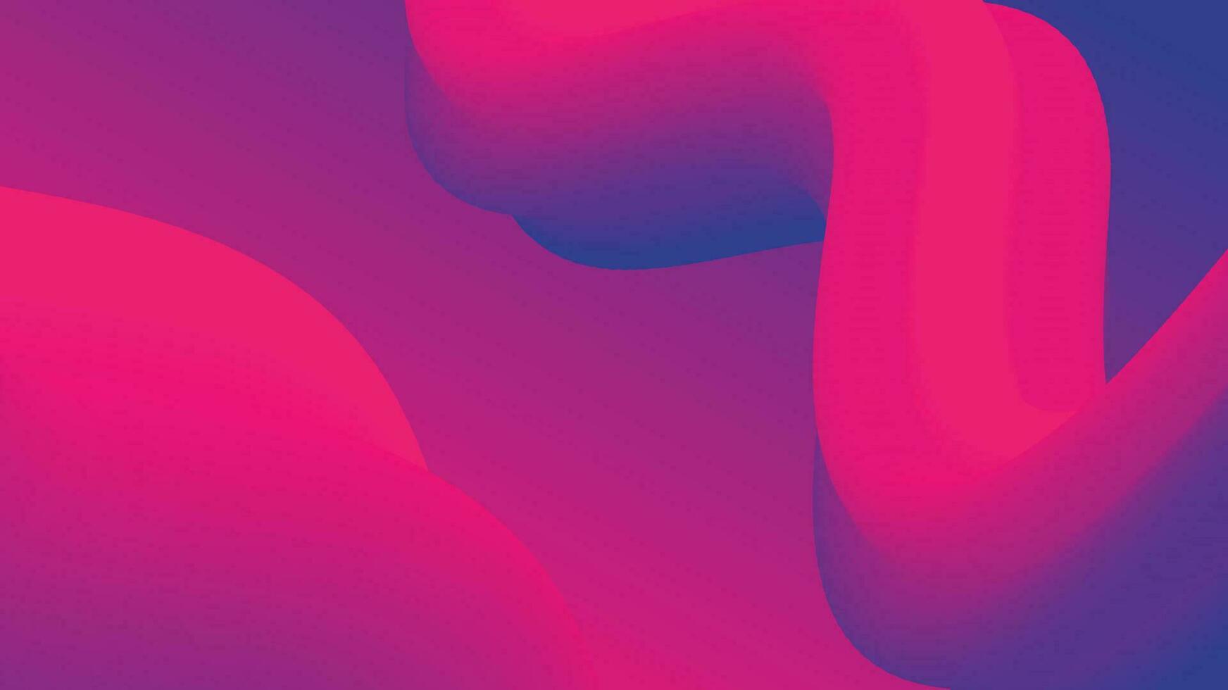 Red and purple fluid wave abstract background vector