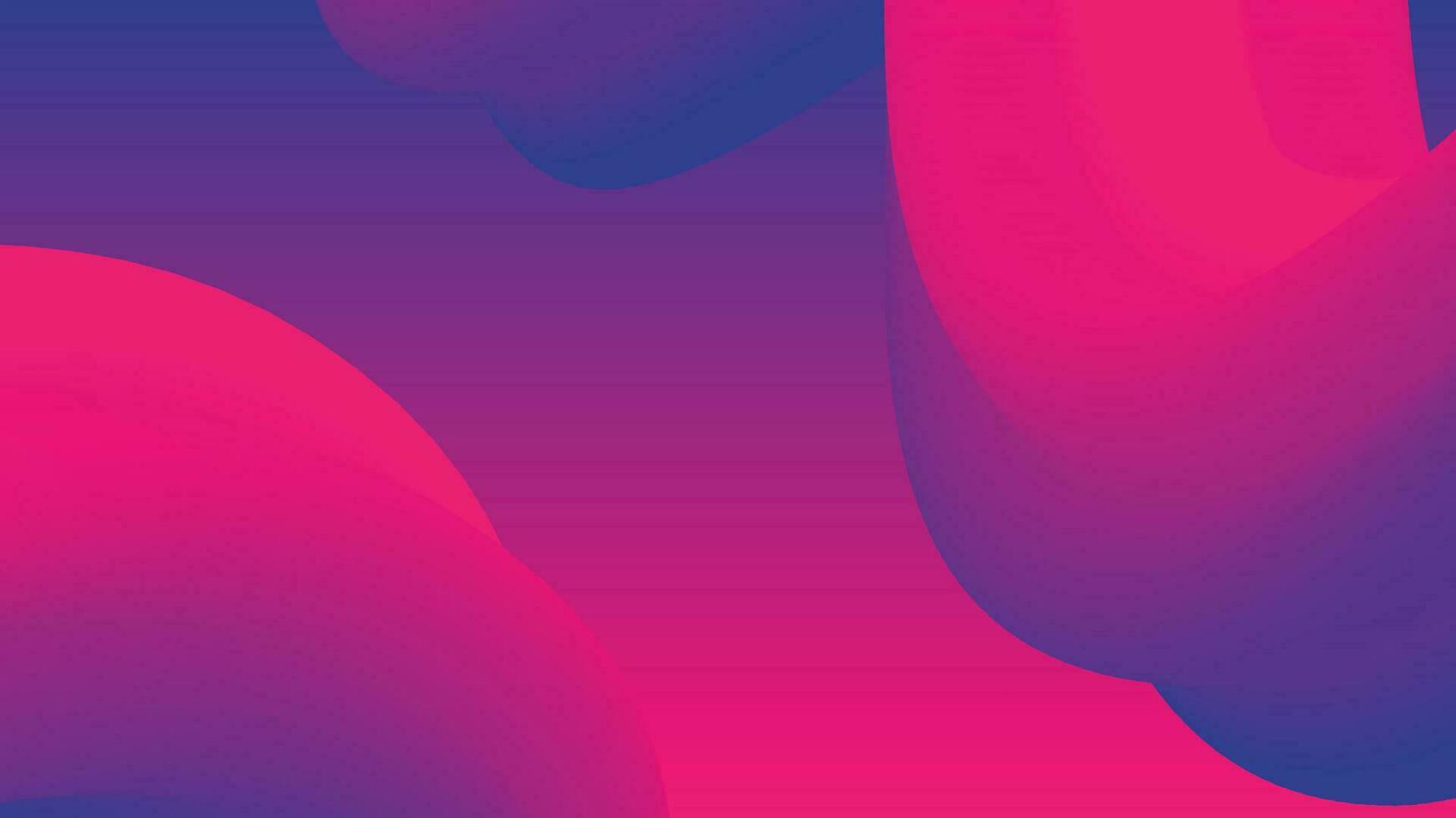 Red and purple fluid wave abstract background vector