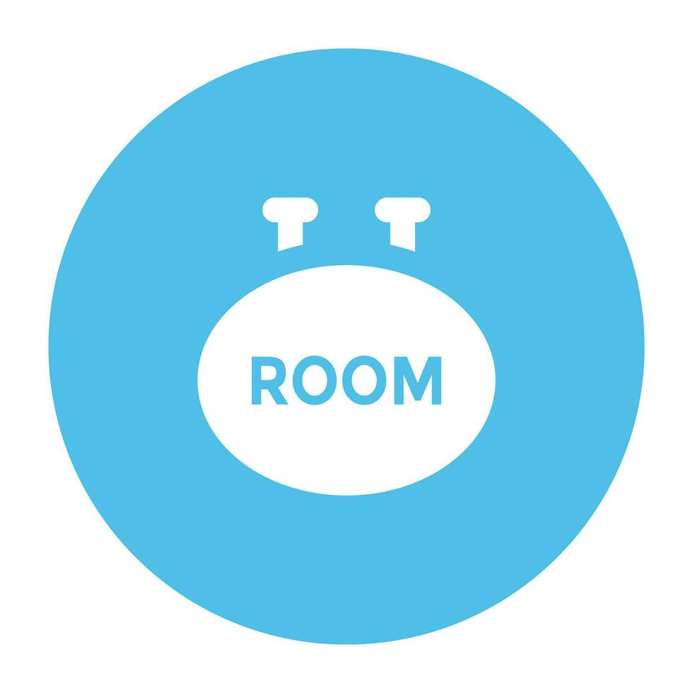 Hotel Services Flat Circular Icon vector
