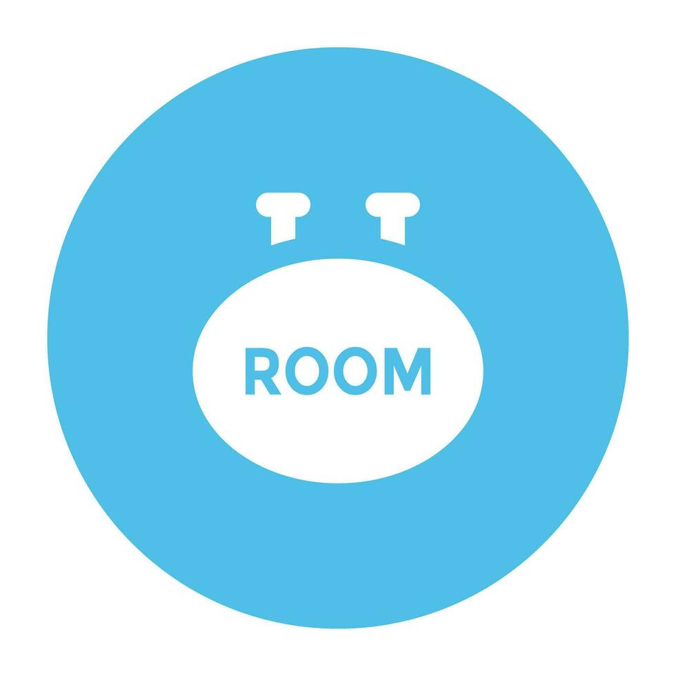 Hotel Services Flat Circular Icon vector