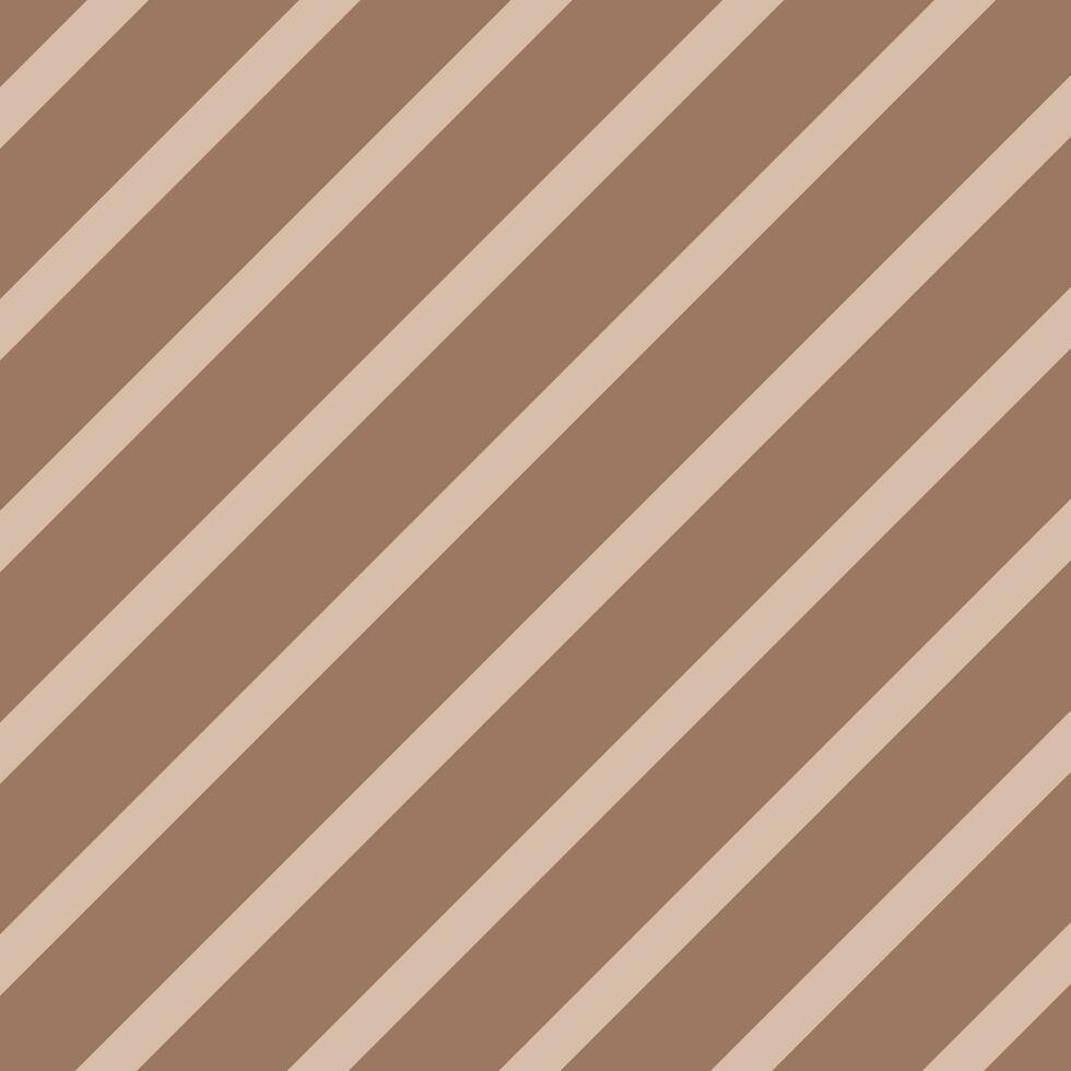 simple absract dark neutral brown color daigonal line pattern on lite neutral brown color background vector