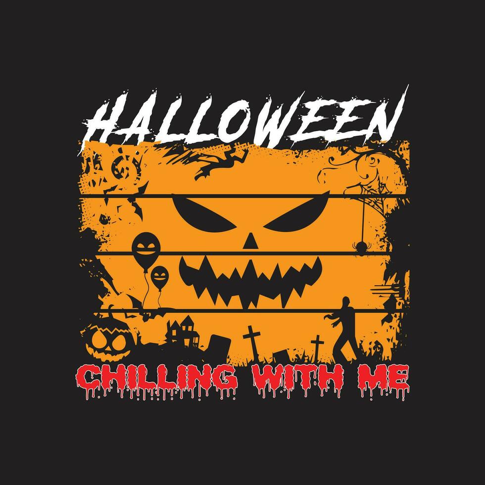 halloween t-shirt vector template deisgn