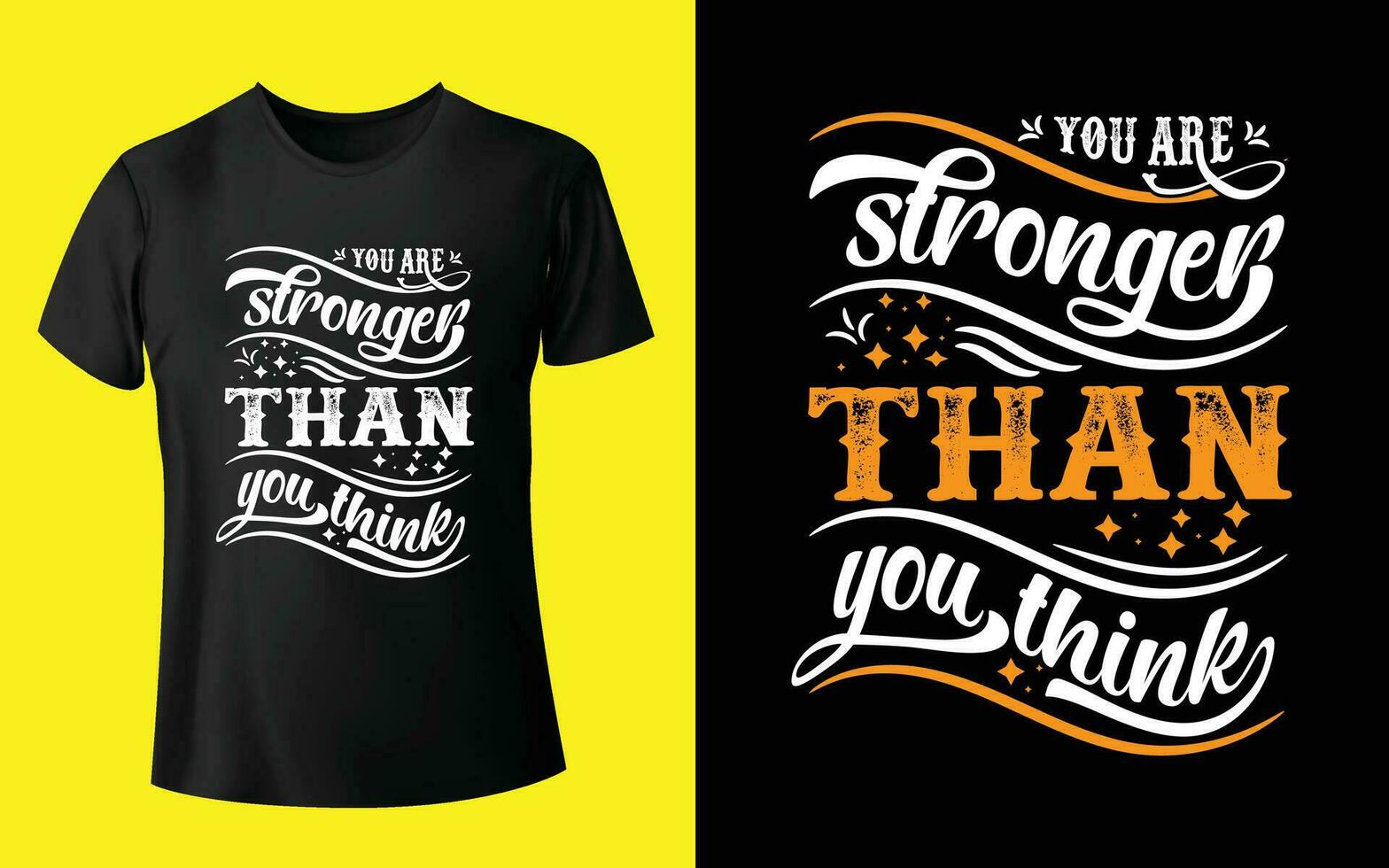 Your are stronger than you think typography t shirt design vector Pro Vector