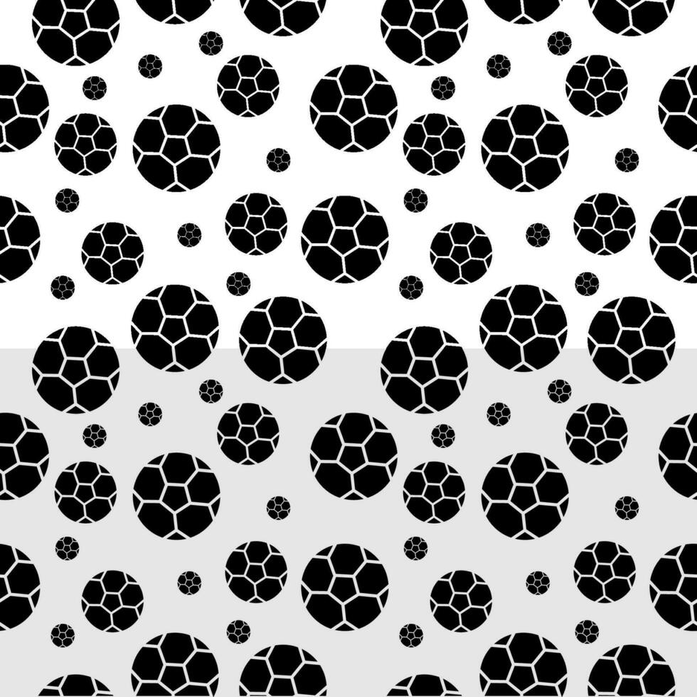 Seamless soccer ball pattern background. vector illustration