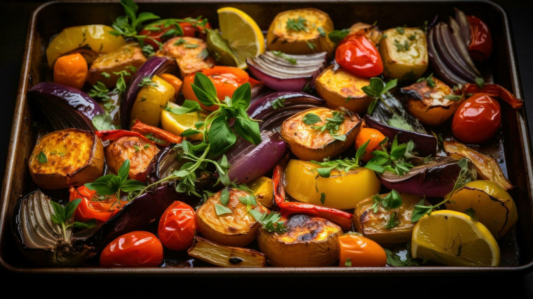 Baked Vegetables Stock Photos, Images and Backgrounds for Free Download