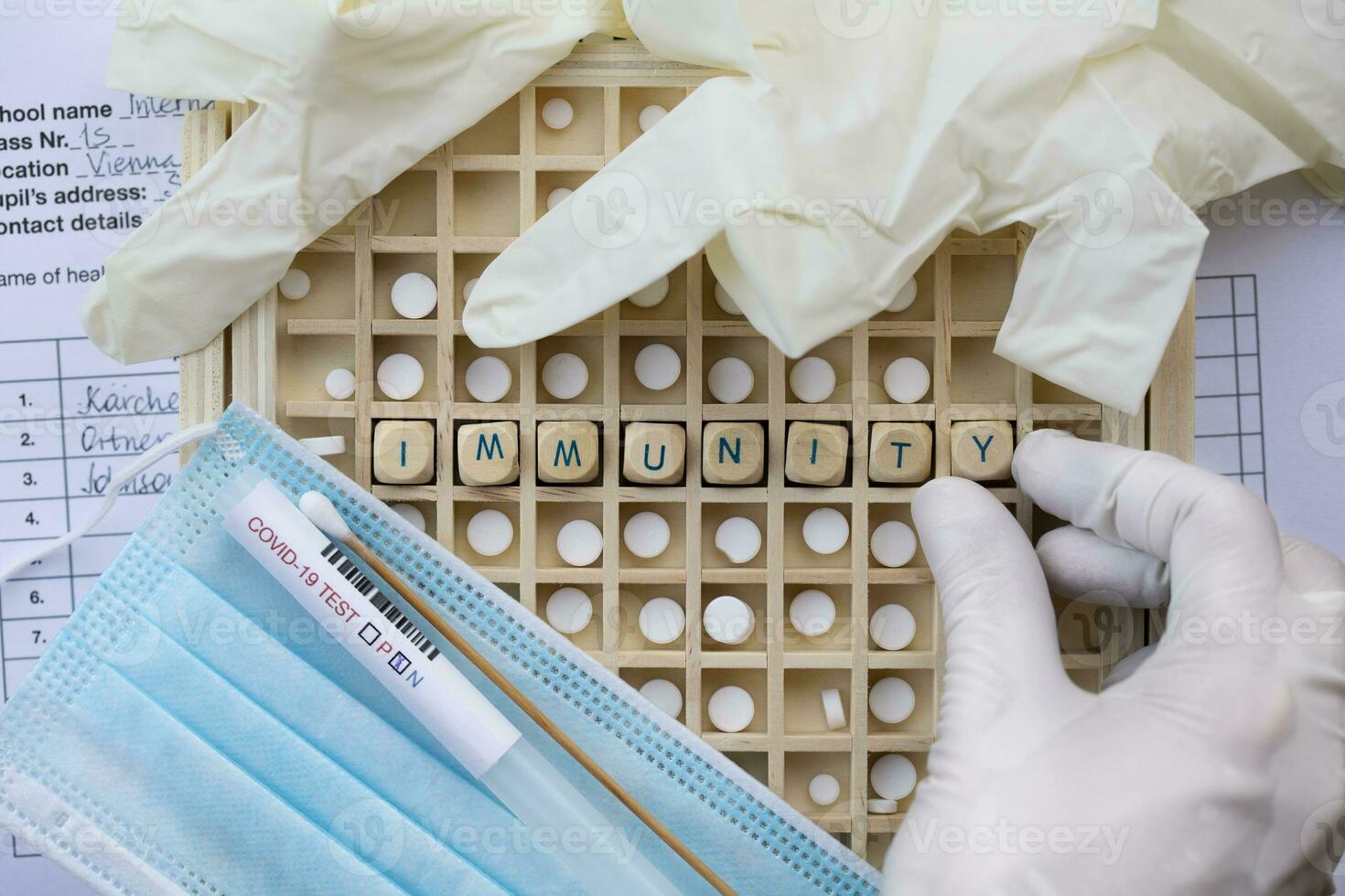 the word 'invisibility' is written on a board with a medical glove and a surgical photo