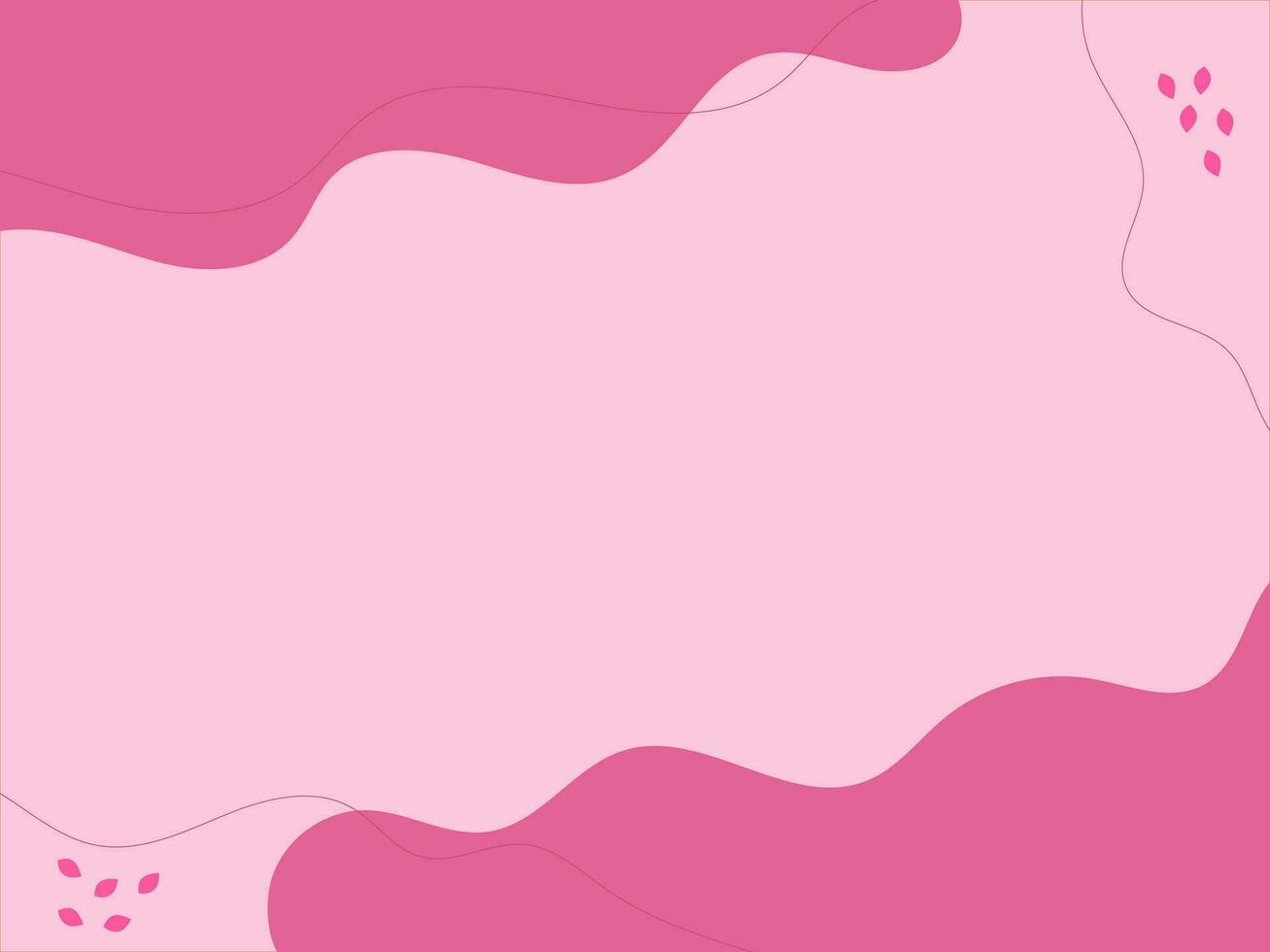 Abstract background on Pink color suitable for banner, flyer, social media post. Modern organic shapes with copy space text vector