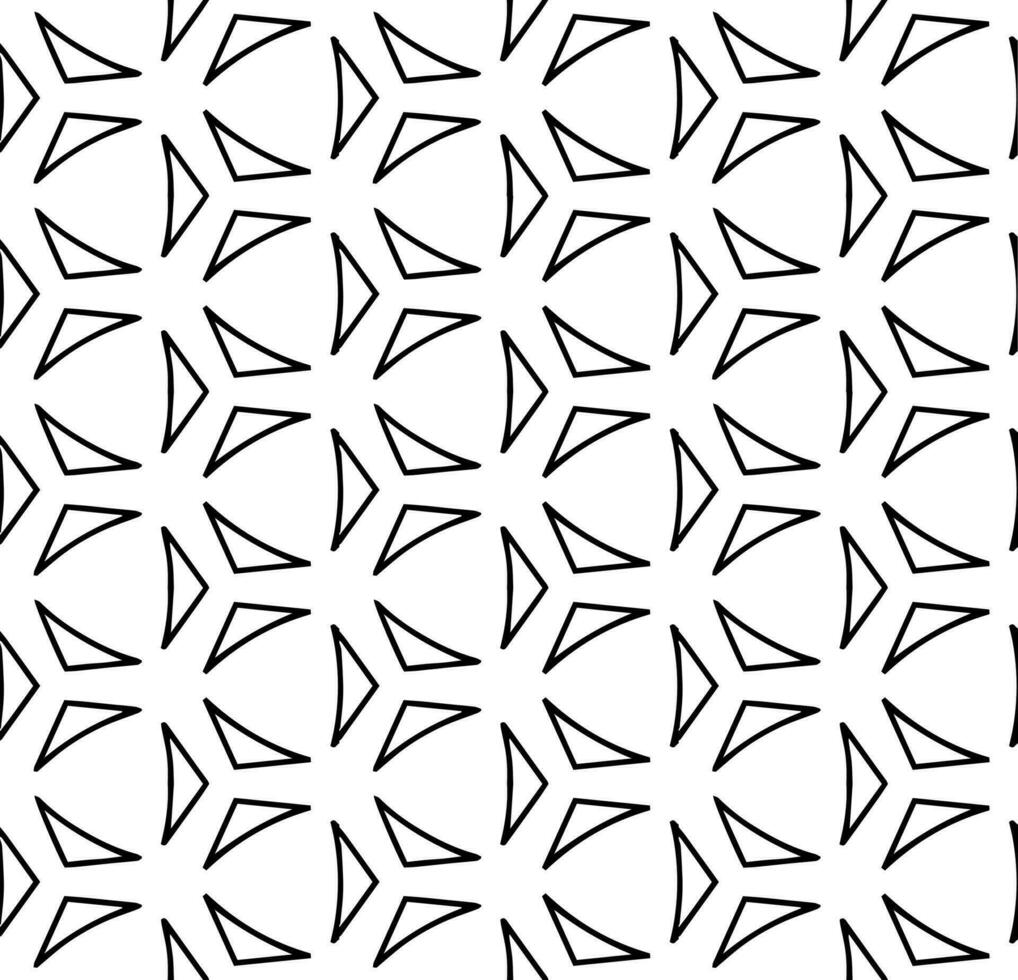 Black and white seamless abstract pattern. Background and backdrop. Grayscale ornamental design. Mosaic ornaments. Vector graphic illustration.