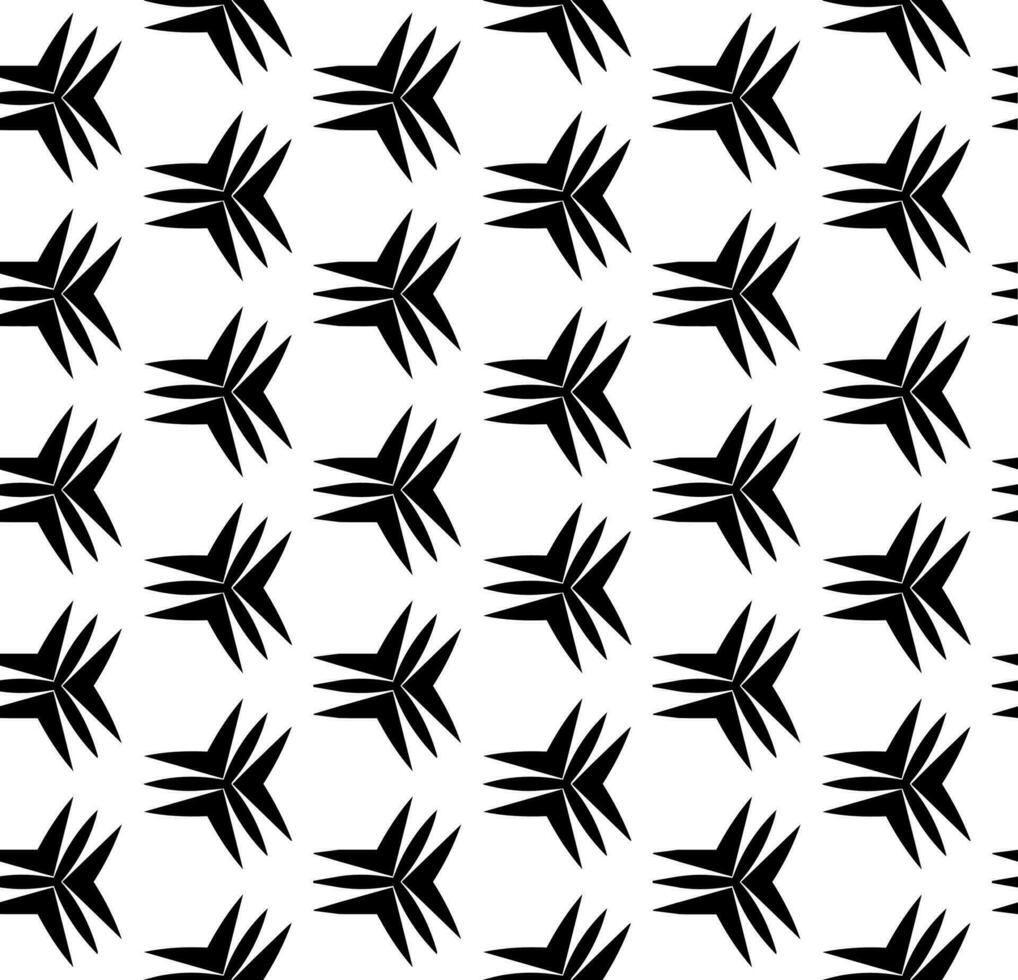 Black and white seamless abstract pattern. Background and backdrop. Grayscale ornamental design. Mosaic ornaments. Vector graphic illustration.