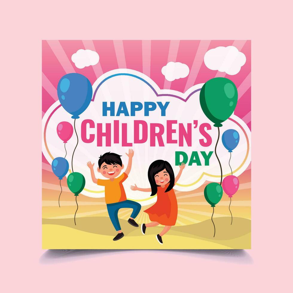 Happy Children's Day Background vector