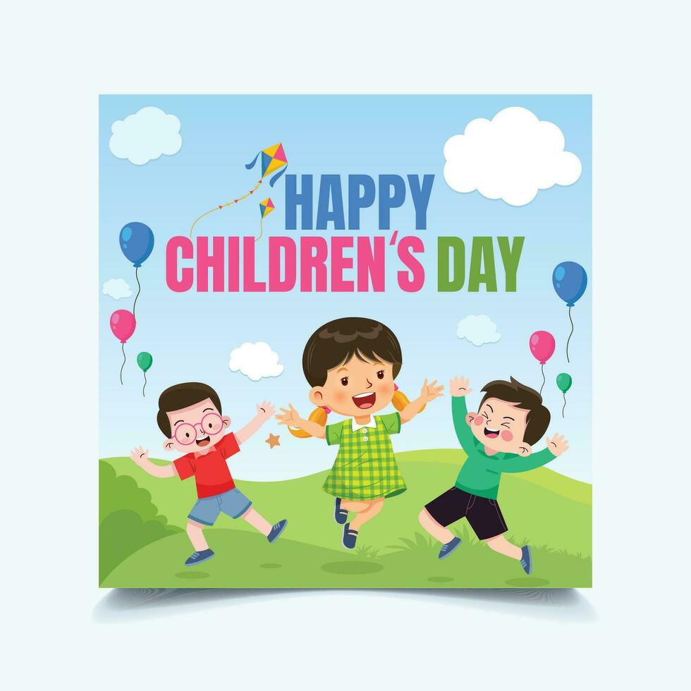 Happy Children's Day Concept vector