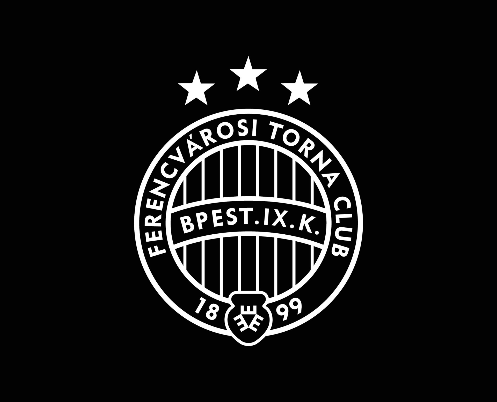 Ferencvarosi TC Club Symbol Logo White Hungary League Football Abstract  Design Vector Illustration With Black Background 30250626 Vector Art at  Vecteezy