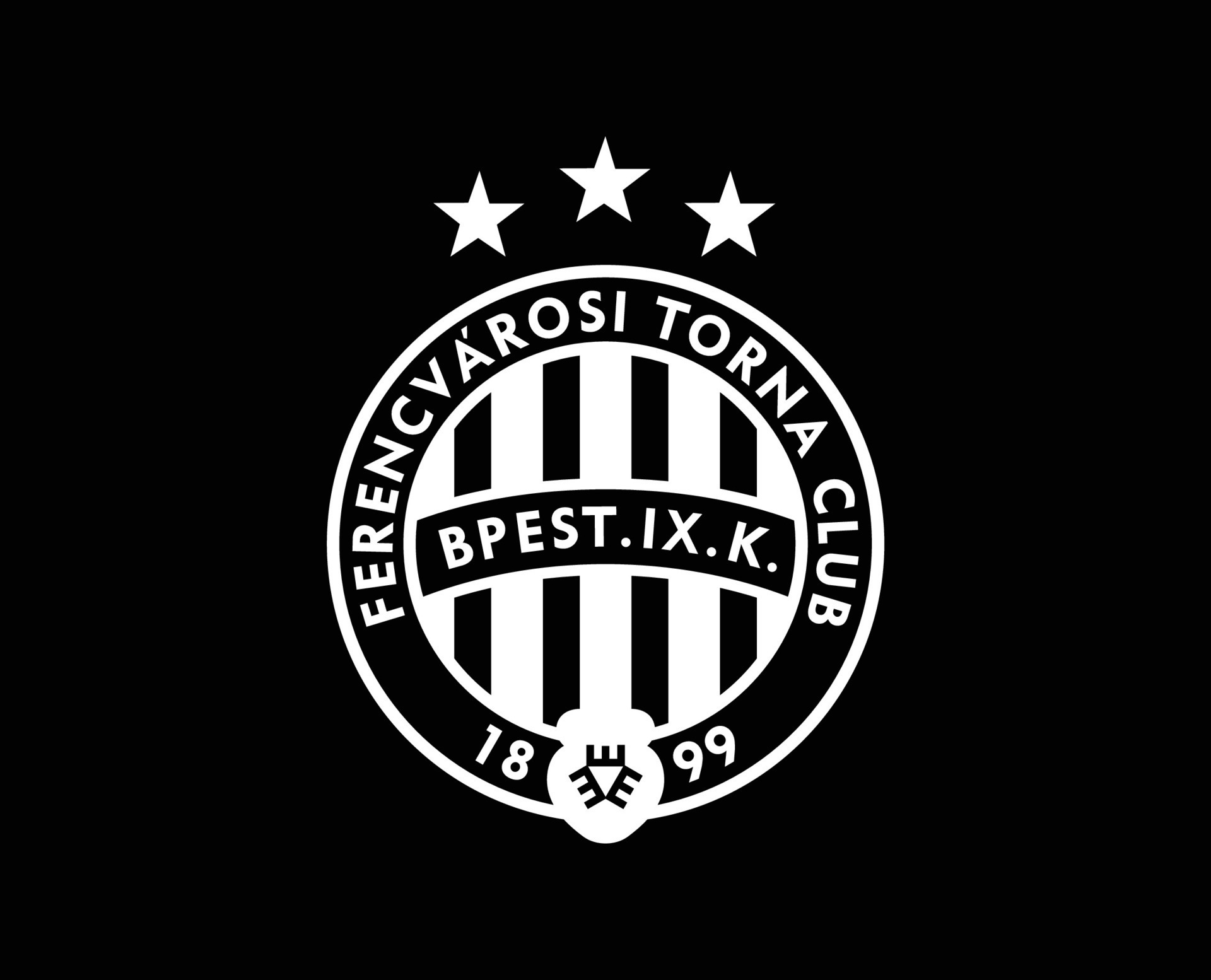 Ferencvarosi TC Club Symbol Logo White Hungary League Football Abstract  Design Vector Illustration With Black Background 30250626 Vector Art at  Vecteezy