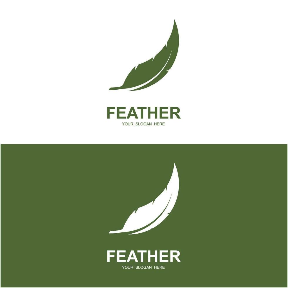 del autor pluma logo vector icono ilustración diseño
