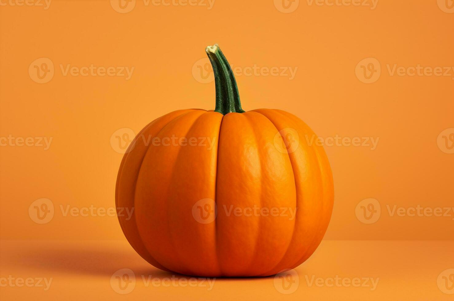 Thanksgiving and the Harvest Feast. minimalist pumpkin. Generative AI photo