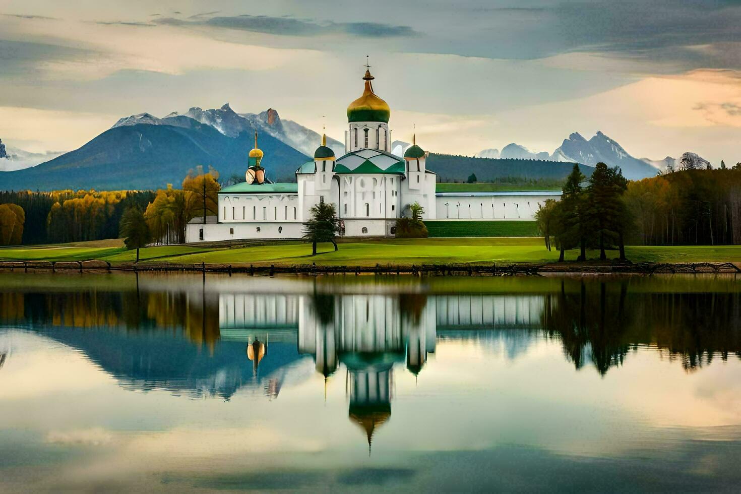 the kazan cathedral in kazan, russia. AI-Generated photo