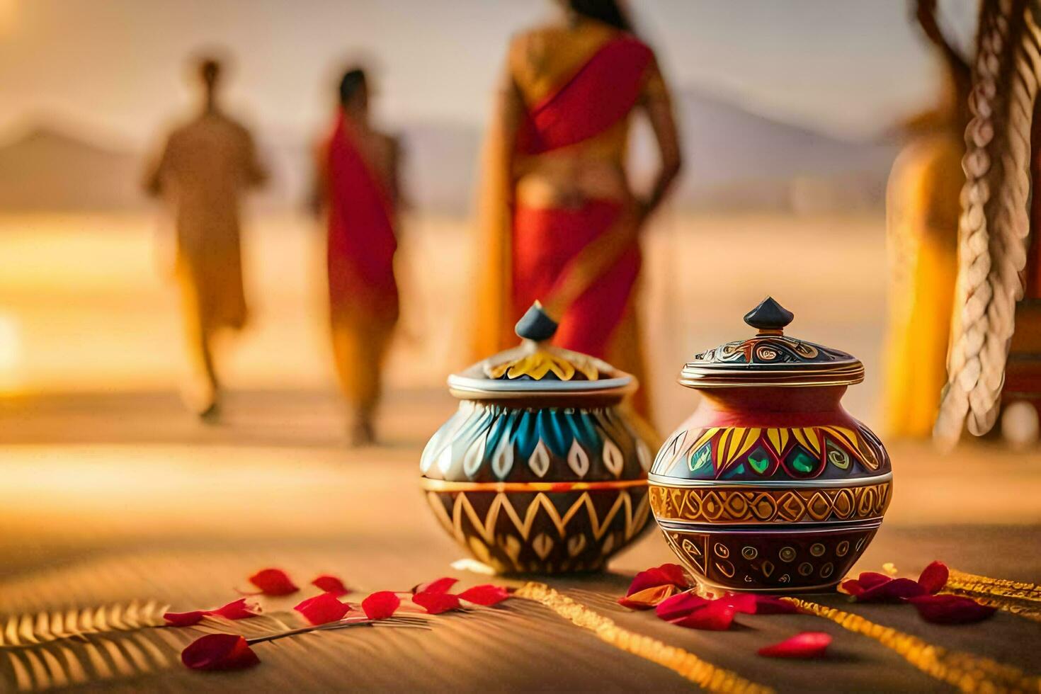 the indian wedding ceremony. AI-Generated photo