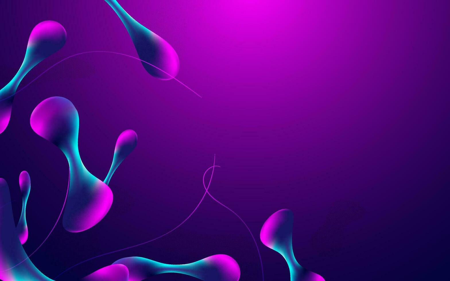 Fluid abstract banner design. vector