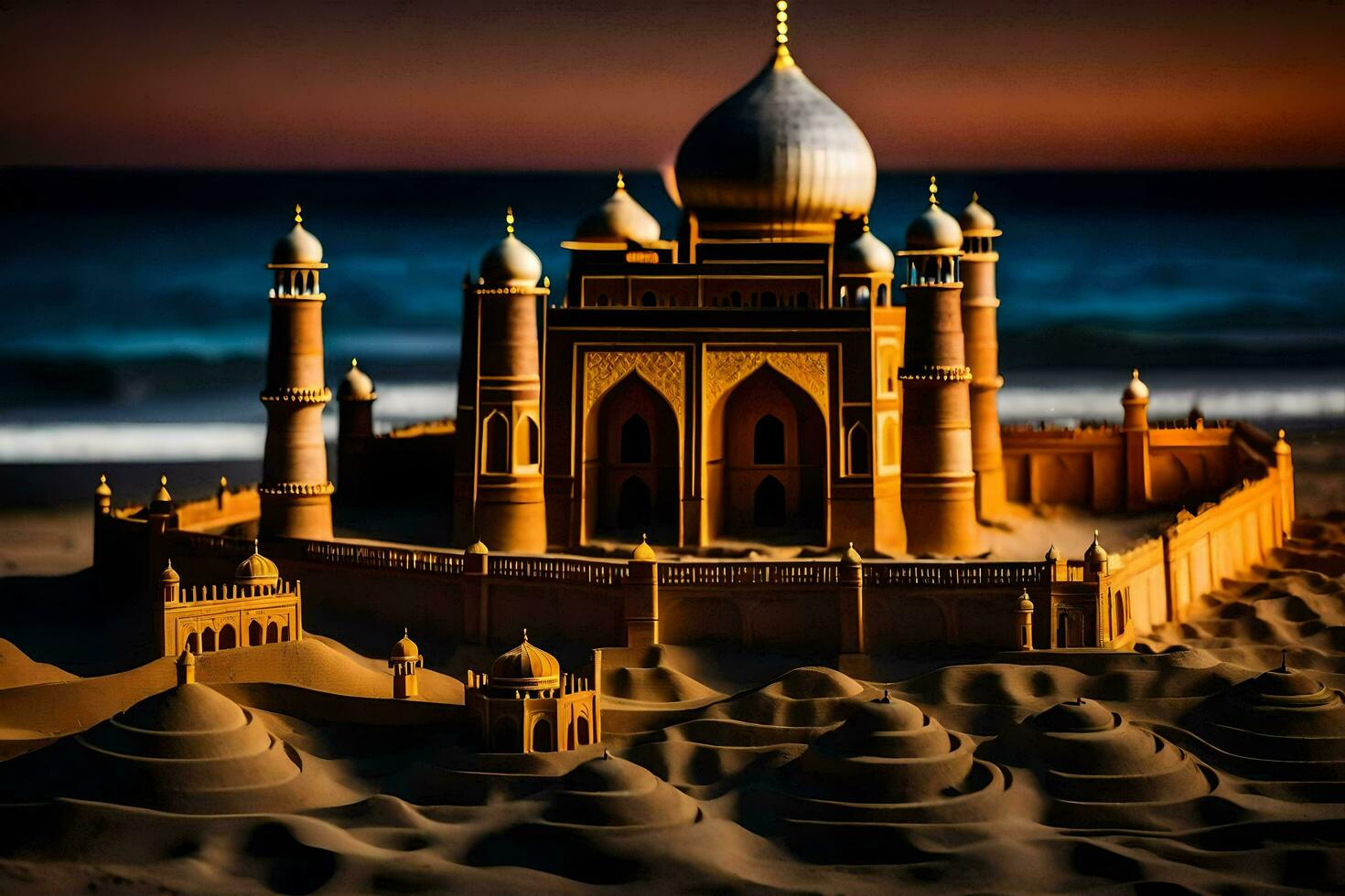 sandcastle, sand, sandcastle, sandcastle, sandcastle, sandcastle, sandcastle. AI-Generated photo