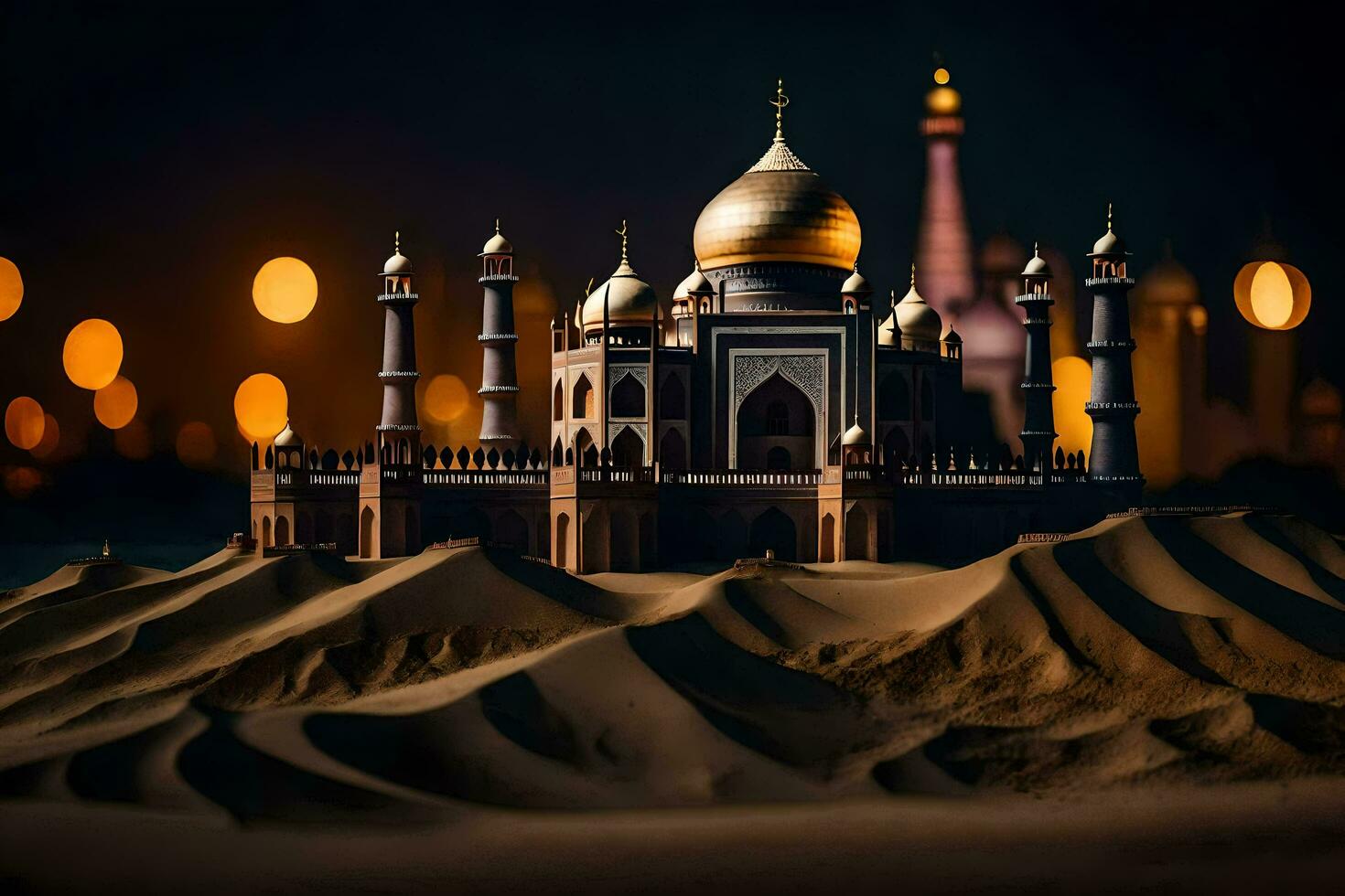 the taj mahal, the world's most famous mausoleum, is located in. AI-Generated photo