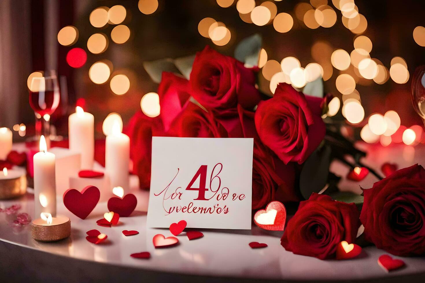 San Valentín día es un día de amor y romance, pero es además un día. generado por ai foto