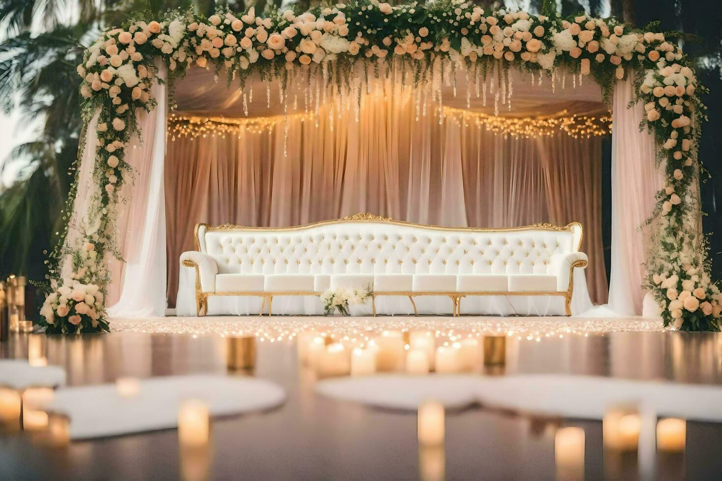 wedding ceremony decor ideas. AI-Generated photo