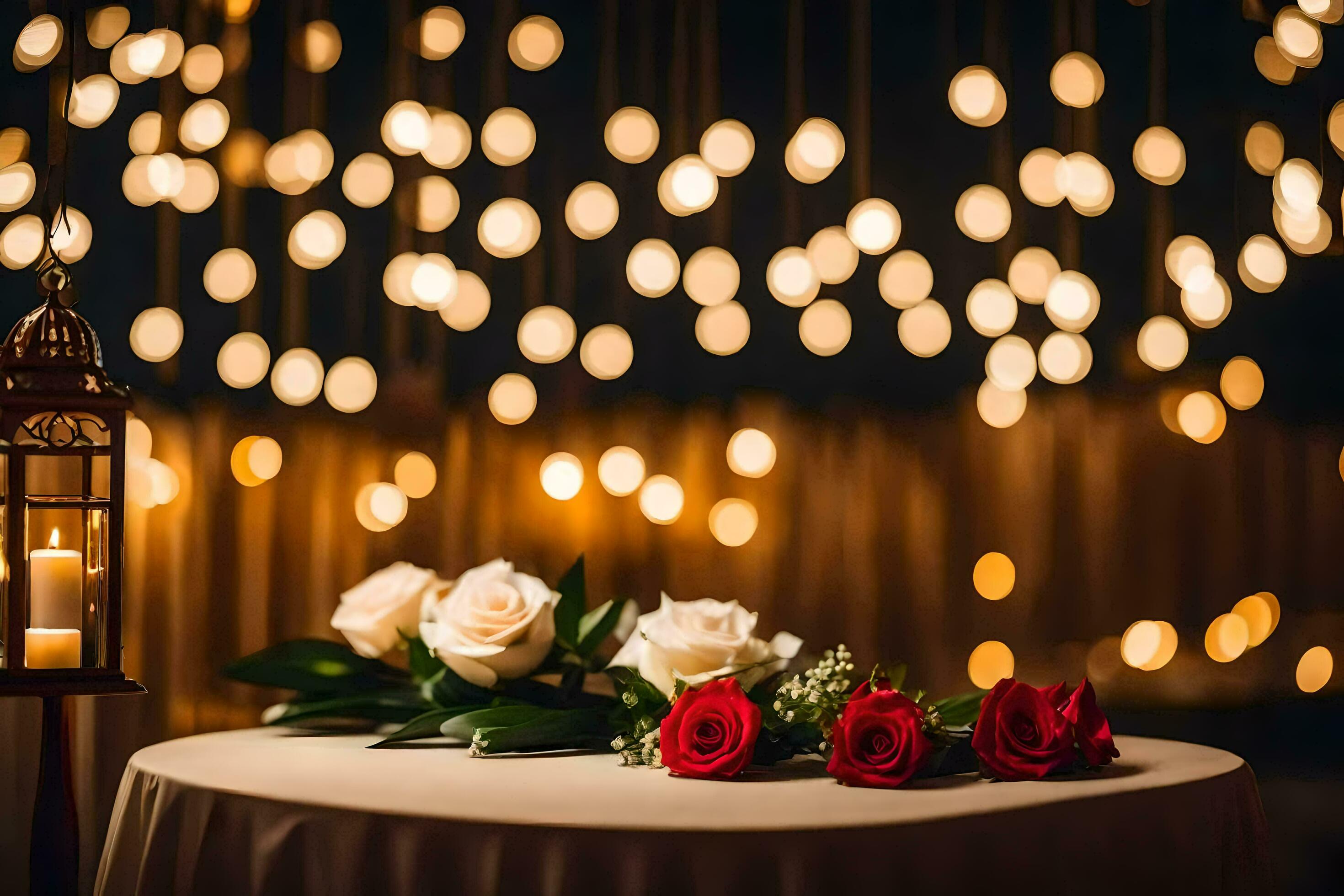 wedding decor ideas for a romantic wedding. AI-Generated 30281905 Stock