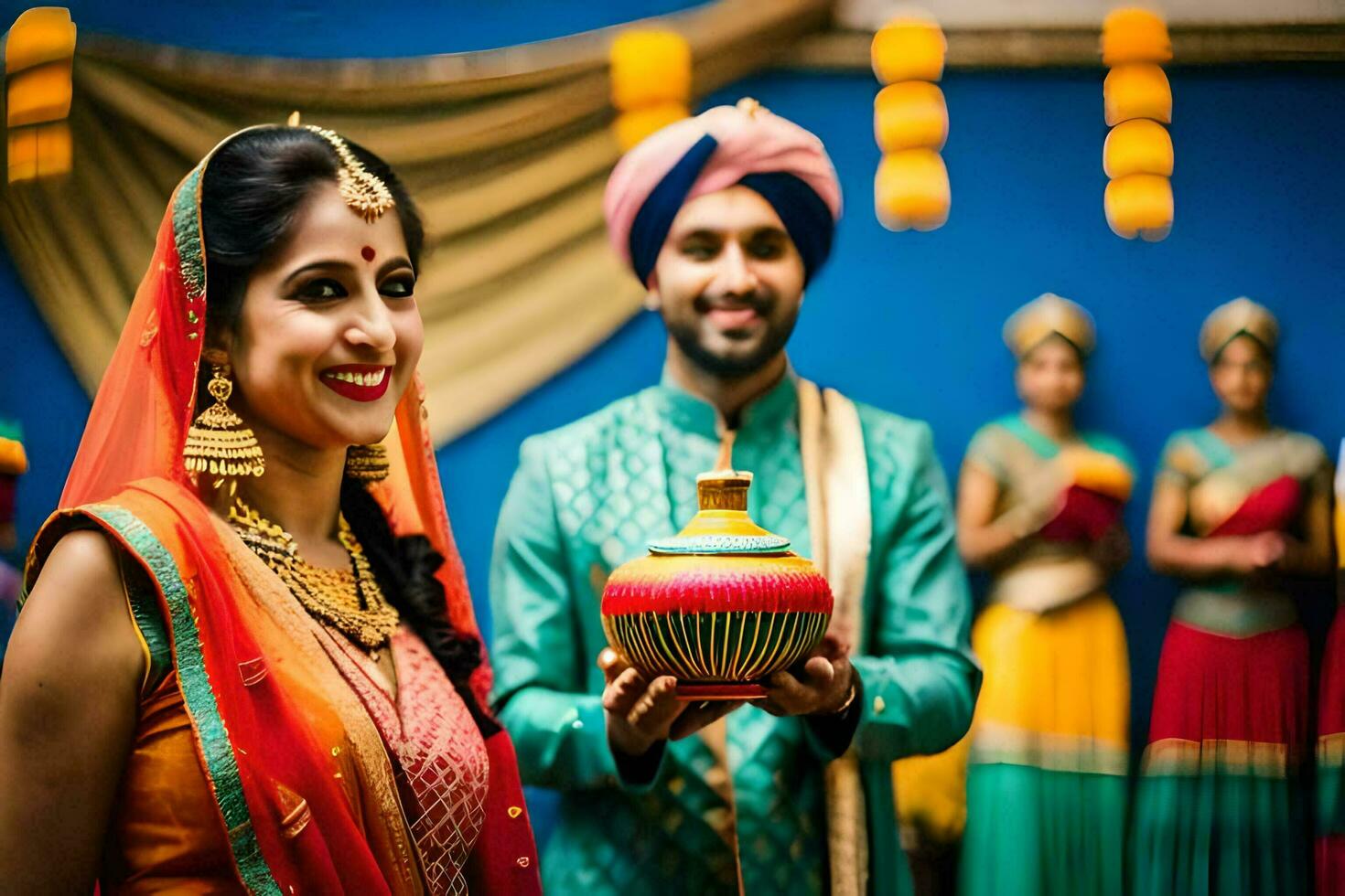 indian wedding photography in delhi. AI-Generated photo