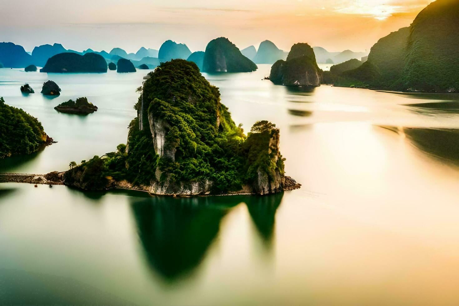 the best places to visit in vietnam. AI-Generated photo