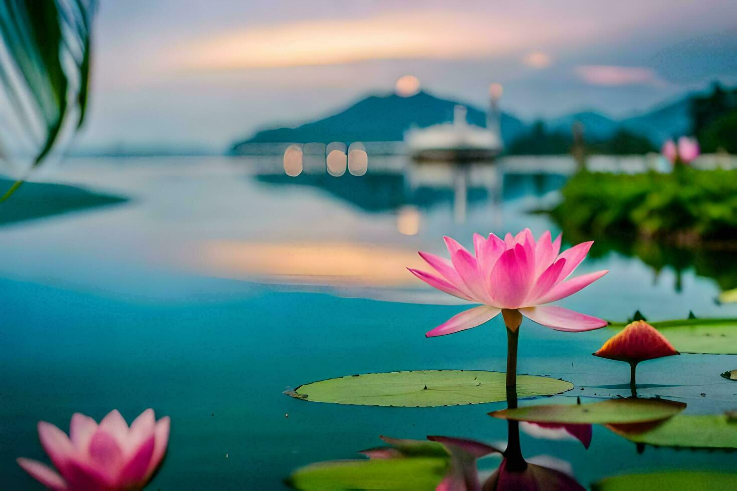 the lotus flower is a symbol of peace and harmony. AIGenerated