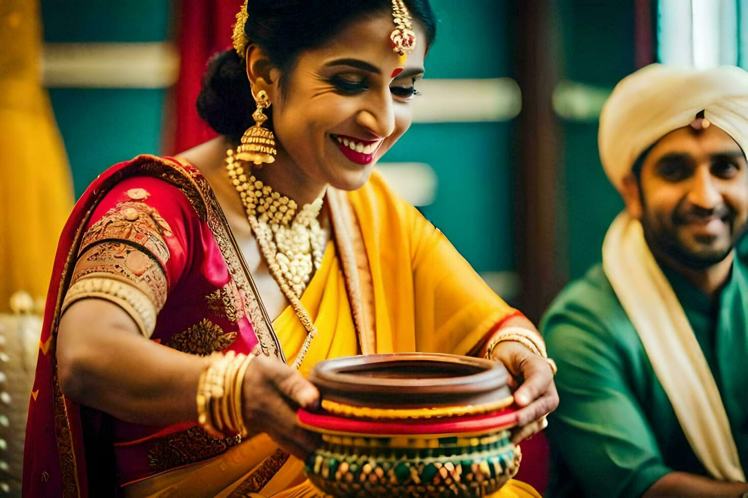 indian wedding photography in bangalore. AI-Generated photo