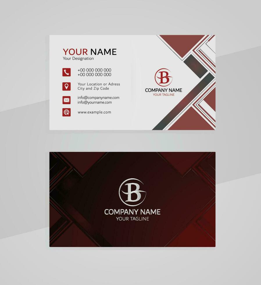 Professional gradient business card template modern luxurious company card design vector