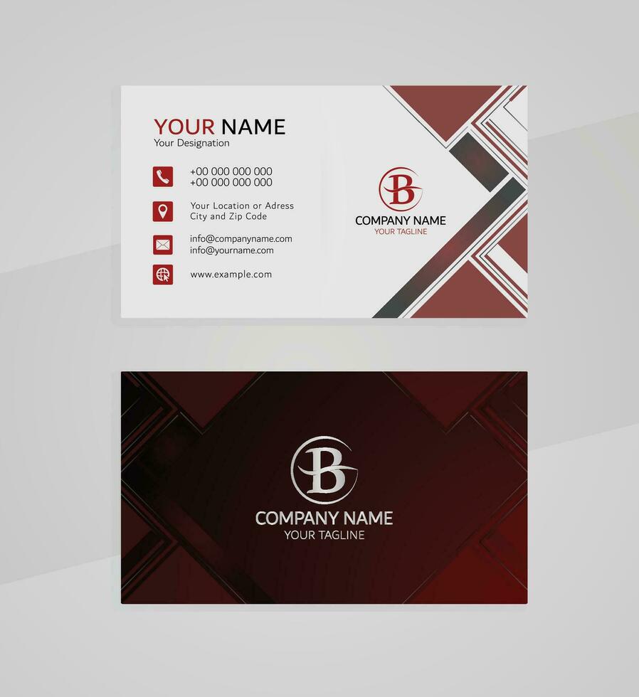 Professional gradient business card template modern luxurious company card design vector