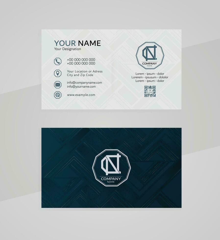 Professional texture background business card template, modern luxurious company card design vector
