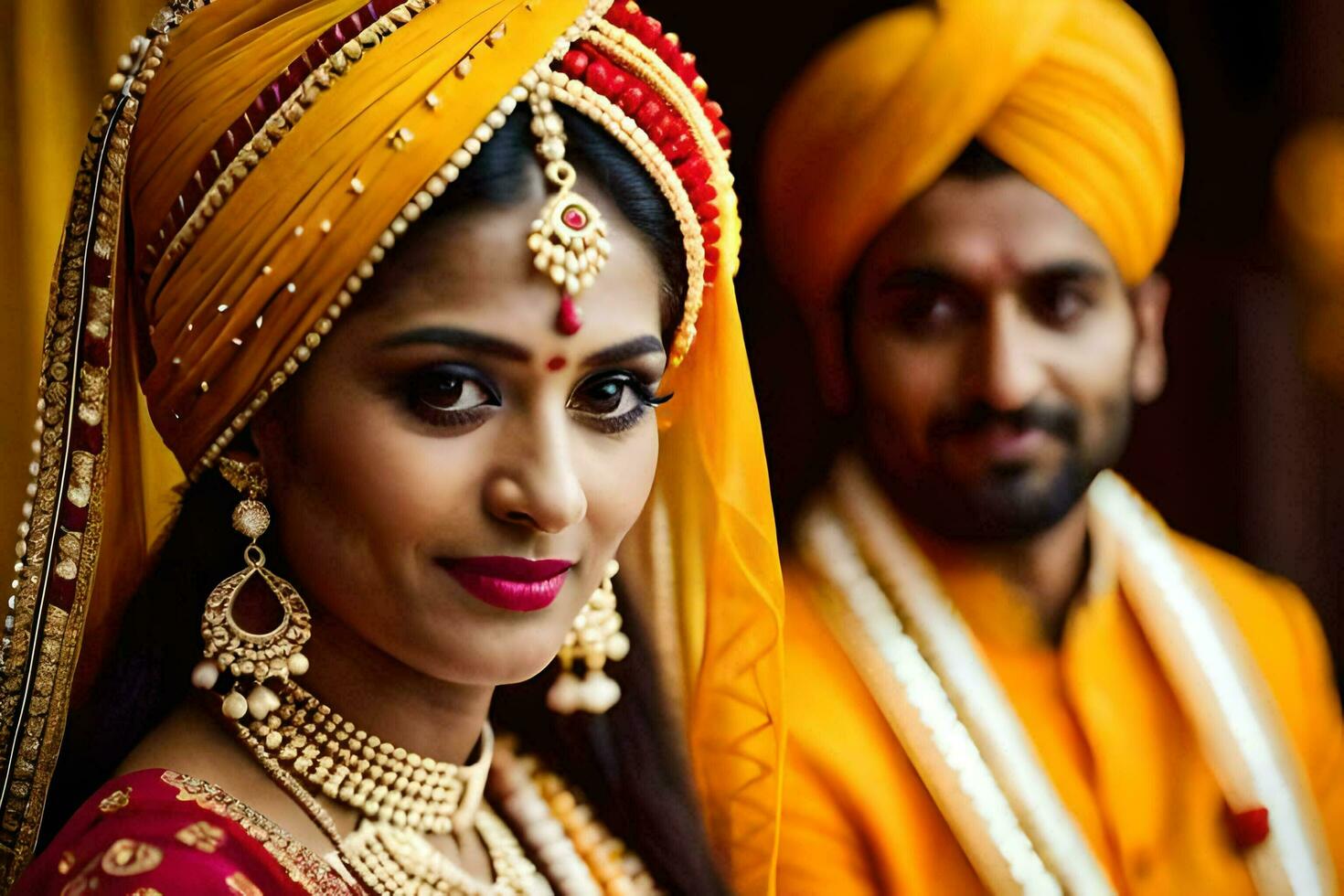 indian wedding in bangalore. AI-Generated photo