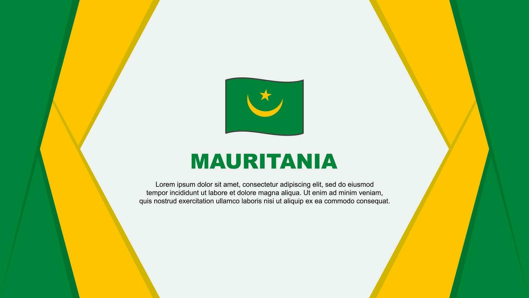 Mauritania bandera resumen antecedentes diseño modelo. Mauritania independencia día bandera dibujos animados vector ilustración. antecedentes