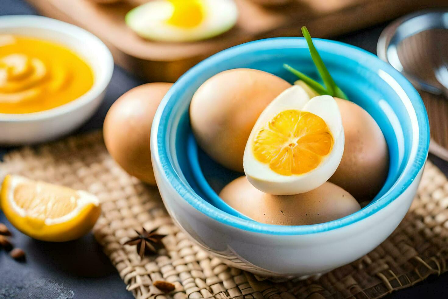 how to make a healthy egg salad. AI-Generated photo