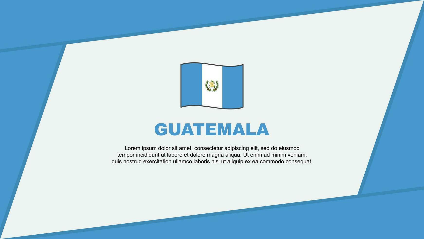 Guatemala bandera resumen antecedentes diseño modelo. Guatemala independencia día bandera dibujos animados vector ilustración. Guatemala bandera