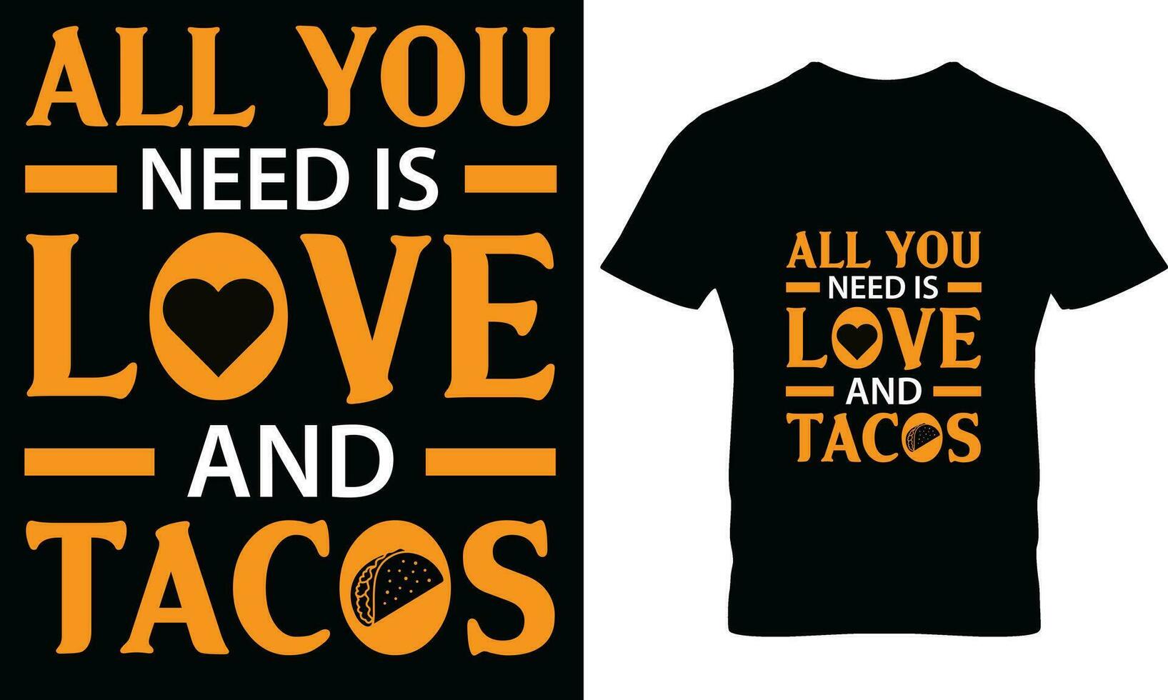 tacos camiseta diseño vector gráfico.